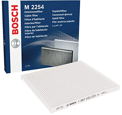 Bosch M2254 Standard Cabin Filter - Replacement Filter | Filters Pollen and Dust for Cleaner Air Inside the Vehicle