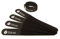 FISUAL Chunky Reuseable Hook & Loop Cable Ties Wraps (40 Pack, Black)