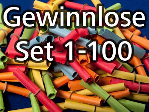 Röllchenlose bunt gemischt, Set 1-100