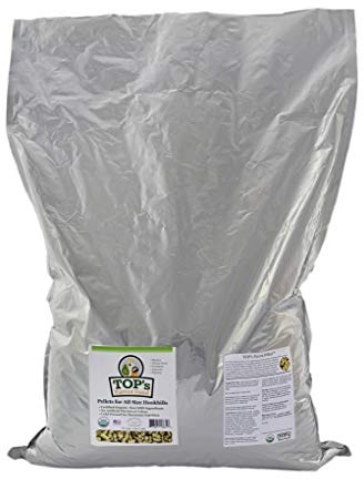 TOP's Large Parrot Pellets 25 lb, USDA Organic Certified, Non-GMO Bird Food for Hookbills