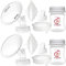 Nenesupply 19mm Flange Pump Parts Compatible w Spectra S2 S1 Breast Pumps Replacement Kit for Spectra Pump Parts 19mm S2 Parts S2 Accessories Inc Flange Duckbill Valve Backflow Protector Bottles