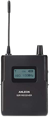 Garsent Sistema de Monitor de oído, Monitor de Escenario inalámbrico de 670-680 MHz con Antena de Alta sensibilidad Receptor de Sonido Claro Monitor de Escenario.