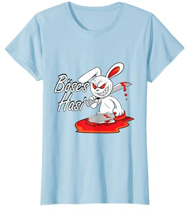 Böses Horror Hasi Lustiges Hasen Spruch Oster Geschenk T-Shirt