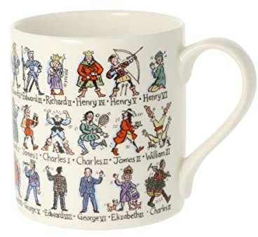 Mclaggan Smith Picturemaps Kings and Queens Mug 350ml