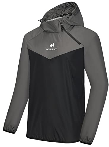 HOTSUIT Schwitzjacke/Schwitzanzug Herren Trainingsanzug Sportanzug Fitness Schwitzanzug Trainingshose - Nano-Silver V2.0