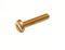 10 x Solid Brass Engineers Machine Screws Slotted PAN Head M5 x 25
