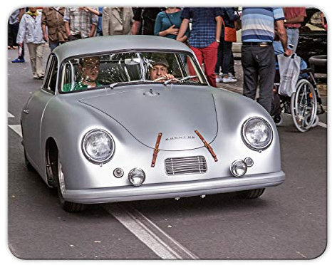 Addies Mousepad 'Sportwagen' schönes Mauspad Motiv in feiner Cellophan Geschenk-Verpackung mit Kautschuk Untermaterial, 24x19cm - MP02