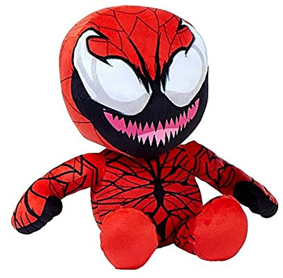 Marvel, Spiderman Schurken Plüschtier The Lizard, Doctor Octopus, Carnage, Venom und Green Goblin – 28-33 cm (11-13 Zoll), offizielles Lizenzprodukt (CARNAGE)