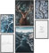 Papierschmiede® Mood Poster Set Eiszeit, Gerahmte Bilder (Rahmen: Material und Farbe wählbar), Wohnzimmer Deko Wandbilder Schlafzimmer, 2x A3 und 4x A4, Elch Winter Schnee Blau