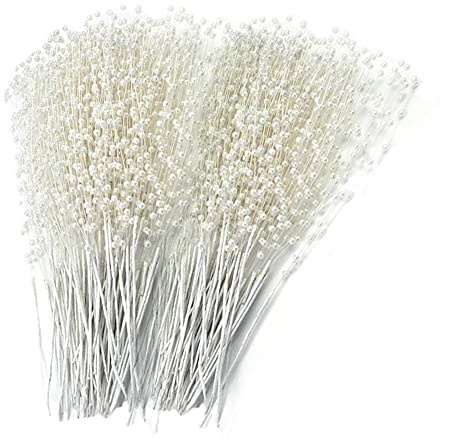 60 pz bouquet di spose fatte a mano perle perline perline bastoni per festa di nozze decorazione casa