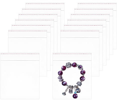 Sachets de Cellophane Adhésifs 10x10cm Sacs Transparents en Plastique 200 Pièces Clair Alimentaire Sachets Auto-adhésifs pour Boulangerie Bonbon Savon Chocolat Biscuits(16 Tailles au Choix)