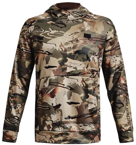 Under Armour mens Storm Camo Kangzip Hoodie, (994) UA Forest All Season Camo / / Timber, Large