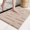 Color G Badteppich rutschfeste Waschbar, Weichen Mikrofasern Badezimmerteppich Absorbierende Badematte rutschfest Maschinen Waschbar Badvorleger für Dusche, Badezimmer, Badewanne - Beige, 40x60cm