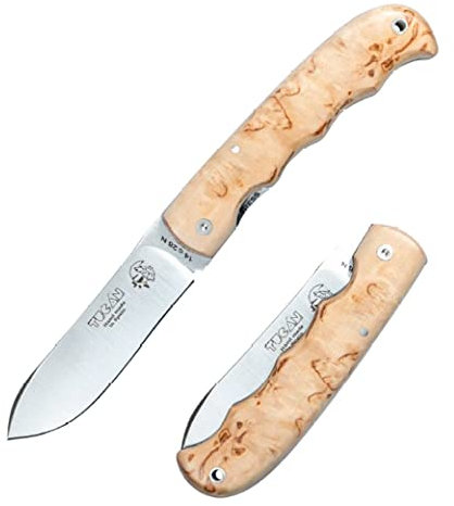 J&V TUCAN - Klappmesser Taschenmesser Bushcraft Outdoor Messer Folding Knife, Klinge 8,5 cm, Handmade in Spain