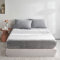 Damier Winter Spannbettlaken 200x200cm Grau Flauschige Warme Samt Bettlaken Teddy Plüsch Spannbetttuch Geeignet für 30cm Matratze
