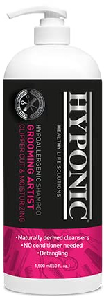 HYPONIC Grooming Artist Shampoo – Hypoallergenes Haustier-Shampoo für Fellpfleger (Tiefenreinigung und Volumen 1.500 ml)