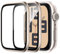 WSKEN Schutzfolie für Apple Watch Series SE2/SE/6/5/4 44mm Folie, [Titanium Alloy Frame] Displayschutz Blasenfreie, 3D Volle Abdeckung, Anti-Staub, Anti-Kratzer, Anti-Fingerabdruck 2 Stück