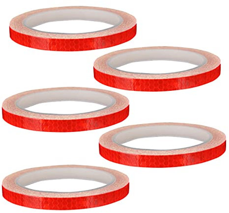 ibasenice 5stücke Reflektorband Für Fahrräder Reflektierendes Sicherheitswarnband Reflektorband Aufkleben Für Motorräder Rückstandsfrei