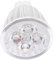Gadpiparty MR-Leuchtmittel Die Glühbirne LED-Spot-Glühbirne LED-Lampenbecher Einbauleuchten led ligts led-light Scheinwerfer Lichtschale Werkzeugmaschine leichte Tasse Metallbecher Weiß