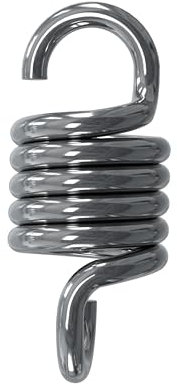 ONPIRA® Schwingfeder Premium für Hollywoodschaukel, Hängesessel,Sonnensegel, Hängematte, UVM. in 2 Stärken auswählbar 180kg oder 200kg Ersatzfedern (200 kg / 100x37mm)