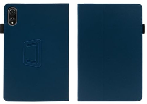 INSOLKIDON Compatible con Blackview Tab 90 WiFi 10.92 Inch Tablet Funda Protectora de Cuero Bumper Protección Carcasa con Soporte Función, Auto-Sueño/Activación Funda Plegable (Azul Oscuro)