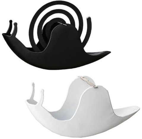 Belvanr 2 Pièce Support de Bobine de Moustique D'escargot, Escargot Support Bobine de Moustique, Mosquito Coil Holder Porte Spirale Anti Moustique, pour Chambre, Salon, Cuisine, Bureau et Extérieur