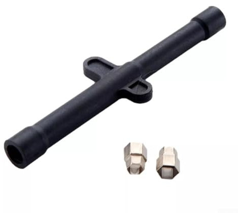 Clé à douille pour robinet, clé à douille en plastique 9/10/11/12 mm pour robinet ancien robinet en fer à cheval tige à vis clé de plomberie, clé à douille de robinet côté opposé