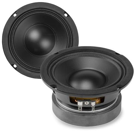 VONYX 2x WP13 5.25-Inch Replacement Speaker Drivers, HiFi Midbass Speaker, 75W RMS, 8 Ohms, Heat-Resistant Voice Coil, Double Foam Edge, hifi speaker driver – Upgrade or Repair Your Sound System