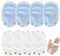 8 Pezzi Allunga Body Neonato Prolunga Body Neonato Bambino Extender Tutina Jumpsuit Cotton Tessuto di Cotone Unisex Extender per Tutina per Bambini