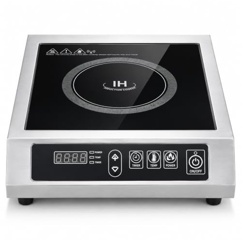 Inducción Comercial 3500w Acero Inoxidable Para Ollas De Fondo Plano 4.72-11.81 Pulgadas De Diámetro Adecuado Para El Hogar Restaurante Hotel