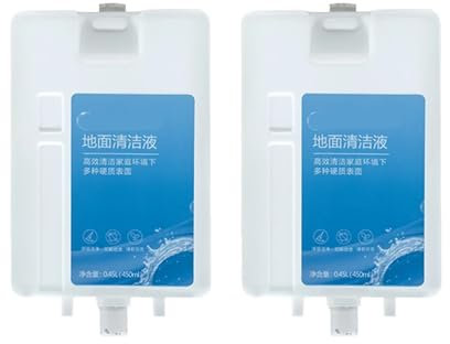 SXEZYEYO Flüssigkeit, Kompatibel for Dreame, L20 Ultra/L30 Ultra, Staubsauger-Zubehör, Flüssigkeitsersatz, Reinigungsmittel, Bodenreinigungslösung, 450 Ml(450ml 2PCS)