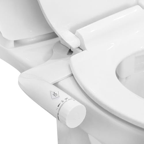 BELOFAY Bidet Attachment for Toilet UK | Ultra-Slim Cold Water Bidet with Non-Electric Dual Nozzle | Adjustable Pressure & Easy Home Installation | Frontal & Rear Wash | Ultra Slim Dual Nozzle