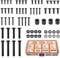 Xyxu Tornillos para soporte de TV, kit de tornillos de montaje de TV de 76 piezas con tornillos VESA universales M4, M5, M6, M8, pernos, espaciadores y arandelas para cualquier soporte de pared o