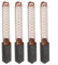Escobillas de carbón para mezcladores KitchenAid 5K5SS, 4KSM150, 4 piezas para uso duradero