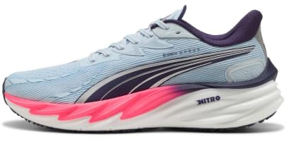 PUMA Velocity Nitro 4 Hyrox Laufschuhe Neutralschuh Herren blau - Lucite-Pure pink-deep Plum 42