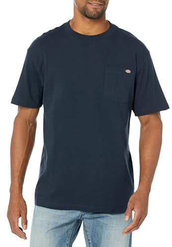 Dickies, Herren, T-Shirt mit Tasche im legeren Stil, NAVIABLAU, L