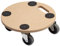 Metafranc Pflanzenroller Ø 350 mm - 150 kg Tragkraft - MDF-Platte - TPE-Räder / Möbelroller / Untersetzer mit Rollen / Transporthilfe für Pflanzen / 821360
