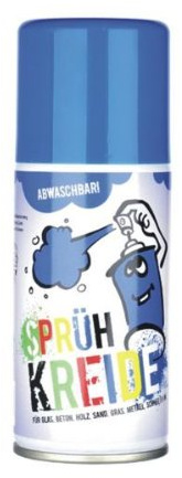 Elliot 4 Stück Sprühkreide 3300202 Kreidespay - abwaschbar! 150 ml Sprühdose blau