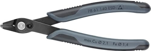 KNIPEX Electronic Super Knips XL ESD auf SB-Karte mit Mehrkomponenten-Hüllen brüniert 140 mm, 78 61 140 ESDSB