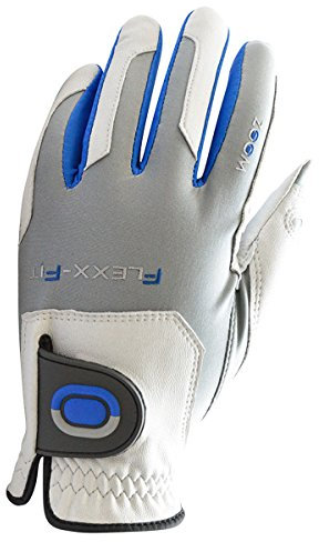 Zoom-Tour Flexx-Fit Golf-Handschuh MLH - Weiß/Silber/Blau - Pack of 1
