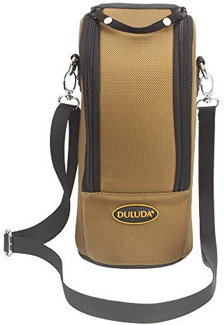 HomyWord DLD-K Padded Thick Water-Resistant Lens Pouch Bag Case for Protect DSLR Camera Lens with Shoulder Strap for Canon 70-200/2.8 / Nikon 70-200/2.8 (Khaki)