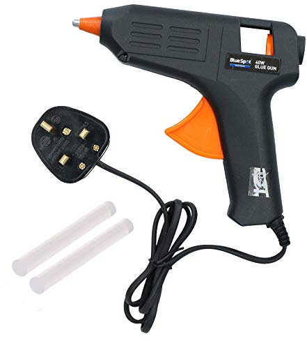 40 Watt Hobby Modelling Glue Gun Hot Melt Gluing Heat Electric Trigger + 2 Glue