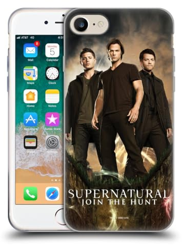 Head Case Designs Offizielle Supernatural Sam, Dean & Castiel 2 Schluessel Kunst Gelhülle [Militärischer Schutzgrad] Kompatibel Mit Apple iPhone 7/8 / SE 2020 & 2022 Und Kompatibel Mit MagSafe