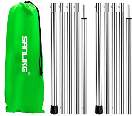 SANLIKE Telescopic Tarp Poles, Adjustable Tent Poles for Camping Hiking