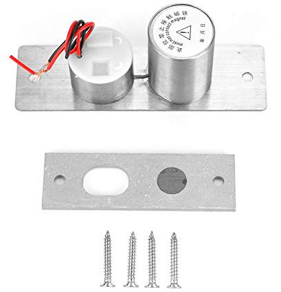 Electric Drop Bolt Lock, DC12V 2-Wire Mini Embedded Mortise Lock Security Access Control System Glass Door