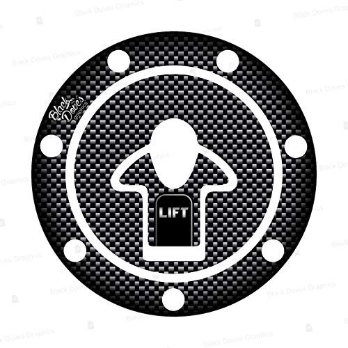 Adesivo 3d per TAPPO SERBATOIO a 7 fori compatibile con/sostitutivo per MOTO KAWASAKI fino 1999