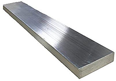 Barra plana de aluminio de 5 piezas, placa de uso general 6061, 3 mm x 10 mm x 0,5 m