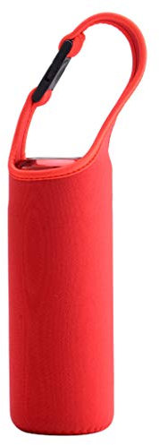 VERBENA LINN Borsa riutilizzabile con cerniera per bottiglie d'acqua, isolamento termico professionale, borsa isolante portatile con chiusura a scatto, contiene 500 ml di diametro 6-8 cm, 5 colori