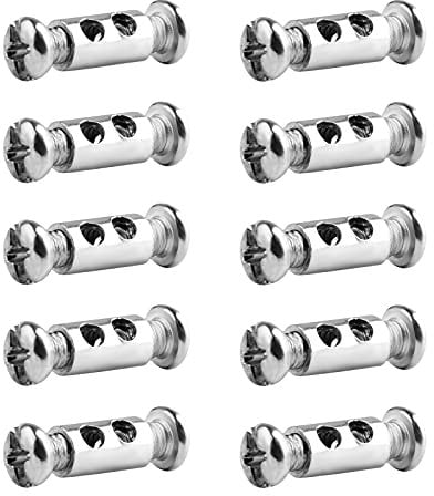 FSHIHINE Wire Rope Clips for 1-2 mm Diameter Wire Rope and Cable Wire Rope Lock with End Screw Stopper I Shaped Wire Rope Clamp 10 Pieces Wire Rope Grips Aluminum Crimping Loop Sleeve Replacement
