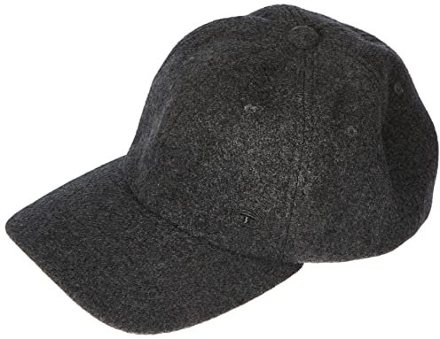 TOM TAILOR Herren Kappe mit Logo 1033295, 10617 - Black Grey Melange, ONESIZE